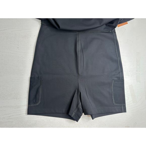 Girlfriend Collective Sport Skort Black Slits Pockets High Rise Activewear M - Picture 5 of 8